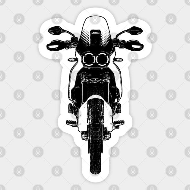 DesertX Bike Black and White Sticker by KAM Std